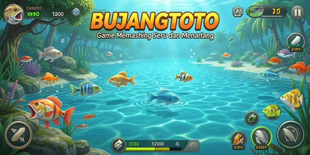 Tampilan gameplay BUJANGTOTO yang mengasyikkan saat memancing.