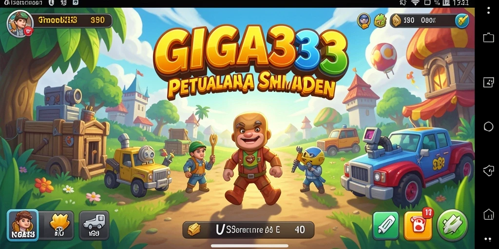 Screenshot menampilkan gameplay seru GIGA33 yang penuh aksi.