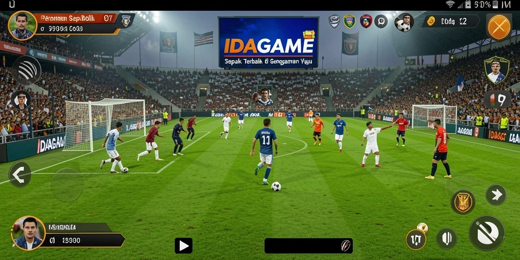 Tampilan permainan IDAGAME yang seru dan mendebarkan
