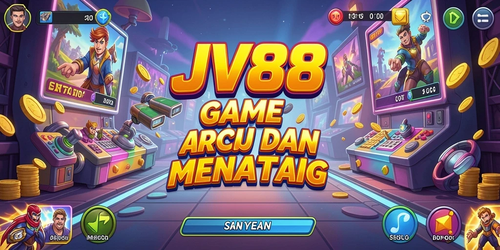 Tampilan gameplay seru dari JV88 dengan rintangan menantang.