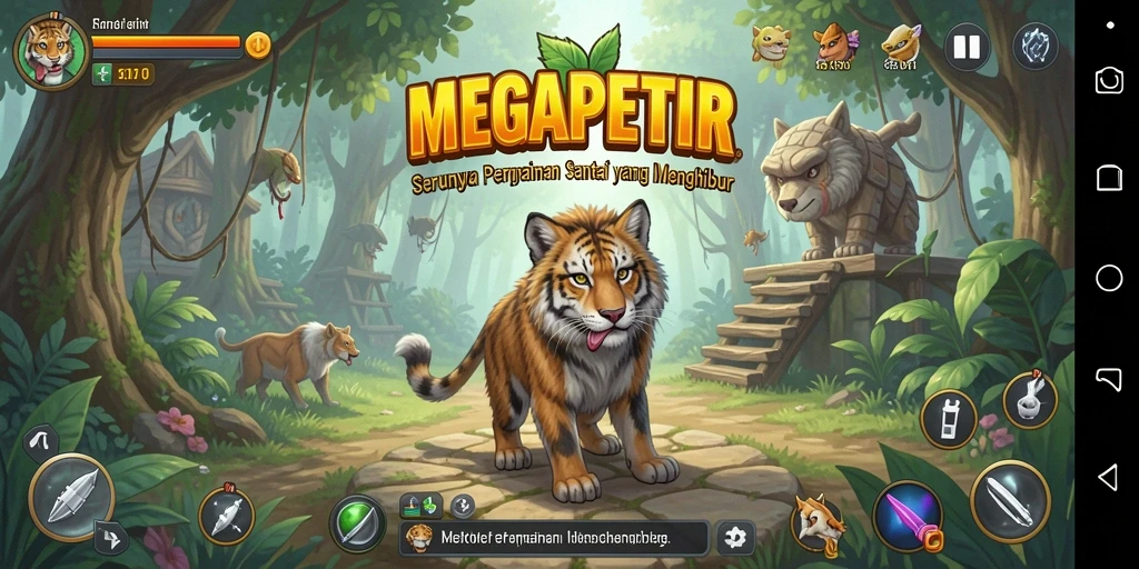 Tampilkan keseruan bermain MEGAPETIR dengan gameplay yang menarik.
