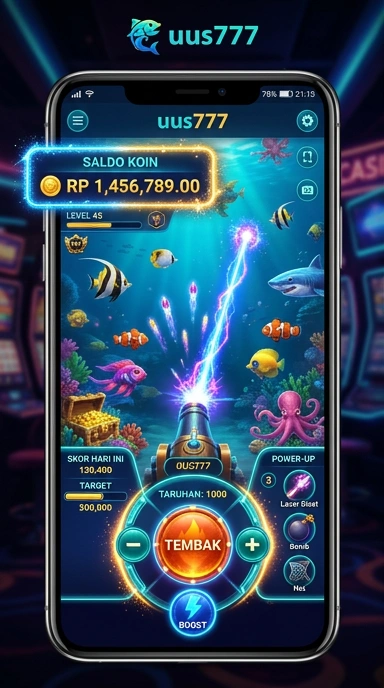Screenshot aplikasi uus777 menampilkan antarmuka yang sederhana dan intuitif.